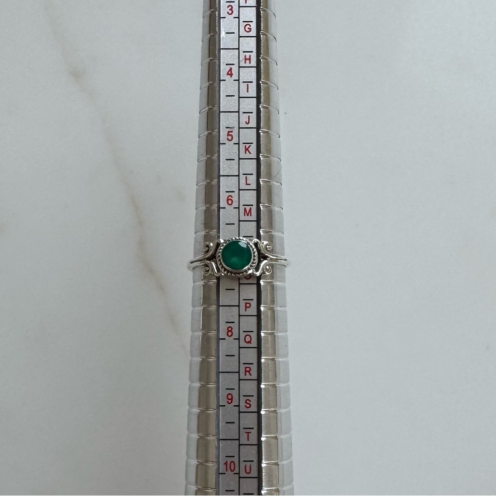 NWOT Sundance Pinecrest Ring, Green Onyx, Sterling Silver - Picture 7 of 7